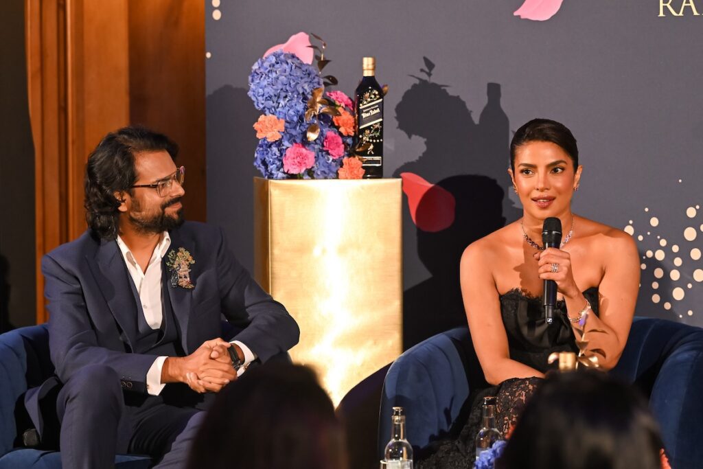 Johnnie Walker Blue Label Hosts Evening Celebration With Designer Collaborator Rahul Mishra and Priyanka Chopra