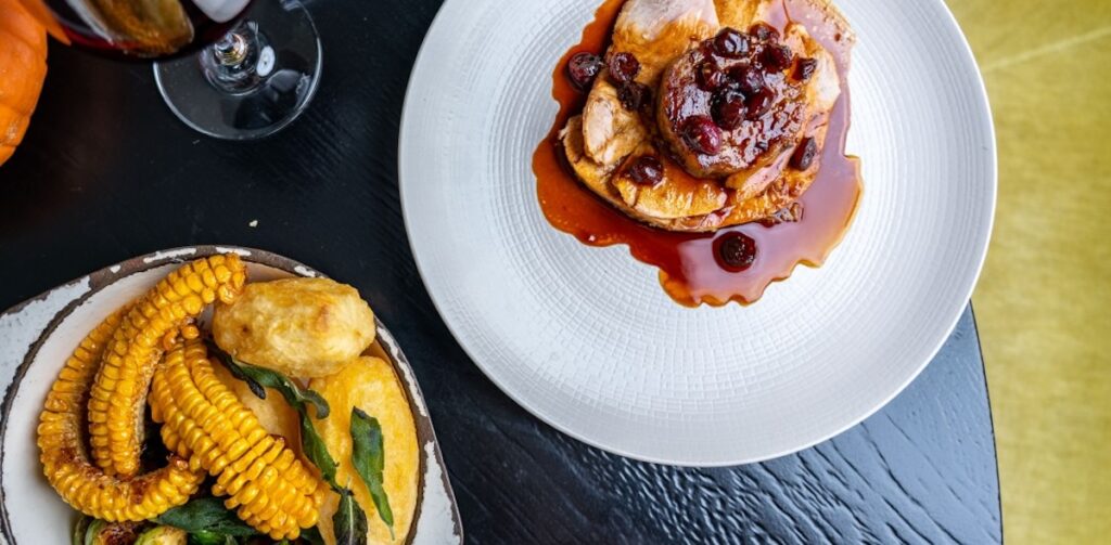 Thanksgiving menu at the Sea Containers Restaurant