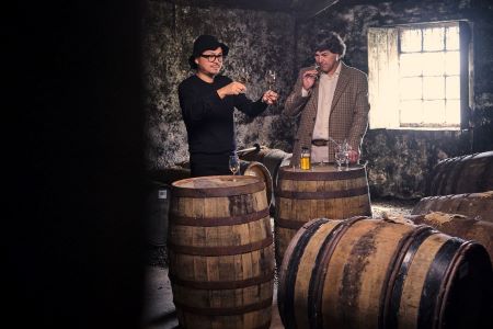 Azuma Makoto and Dr Bill Lumsden, Glenmorangie Whisky Distillery