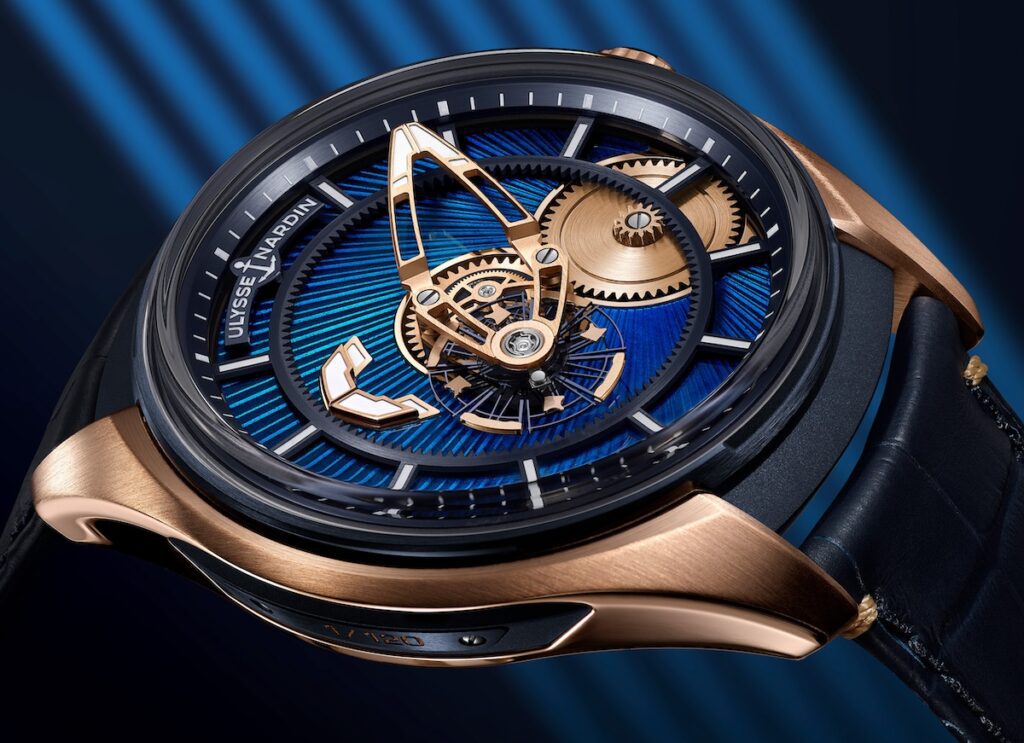Ulysse Nardin freak x gold enamel