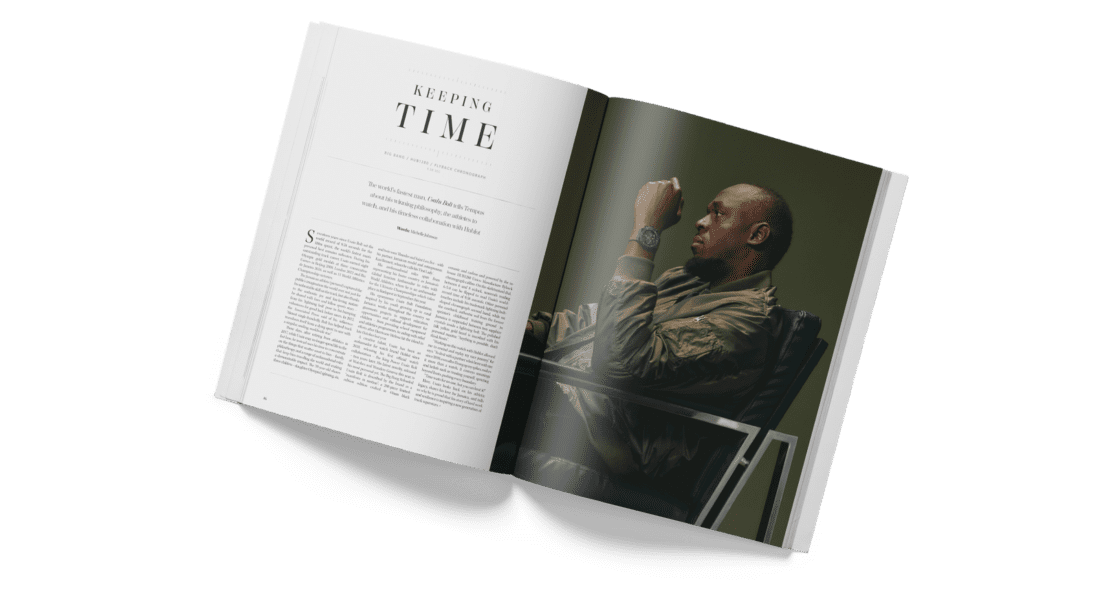 Usain Bolt for Hublot stars in Tempus issue 92