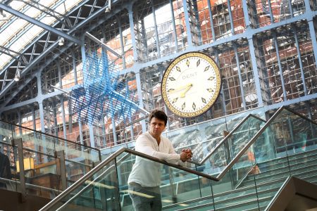 Artist Conrad Shawcross’ St Pancras ambitious installation honours the station’s past and future