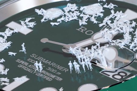 British digital artist MRE’s rare ‘Race Against Time’ artwork inspires heated auction